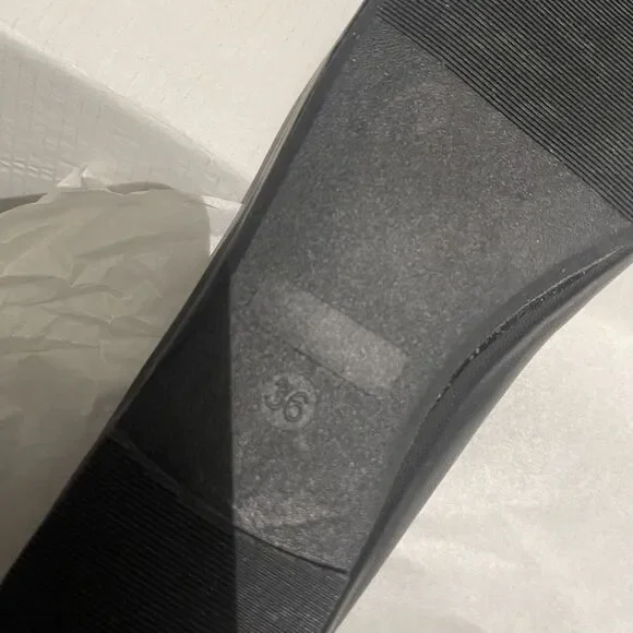 FEVERSOLE Women Size 6 Shoes Soft Cushion Black Elastic Adjustable Ballet - Picture 10 of 12